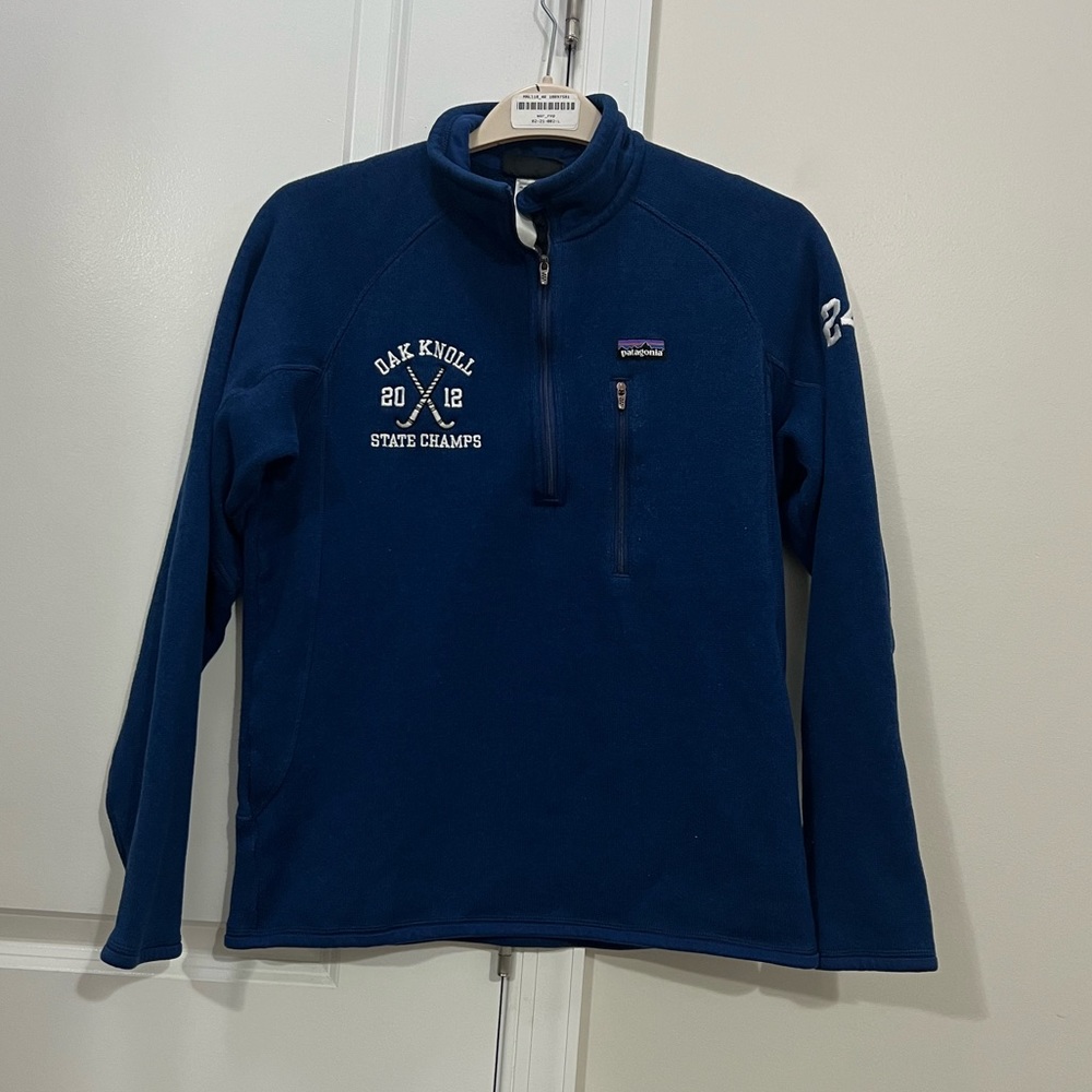 Patagonia Blue Better Sweater 1/4 Zip Fleece Size Small